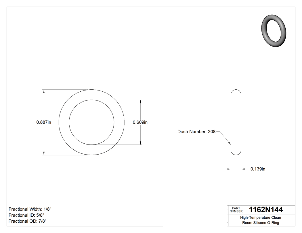 Technical drawing - 1162N144